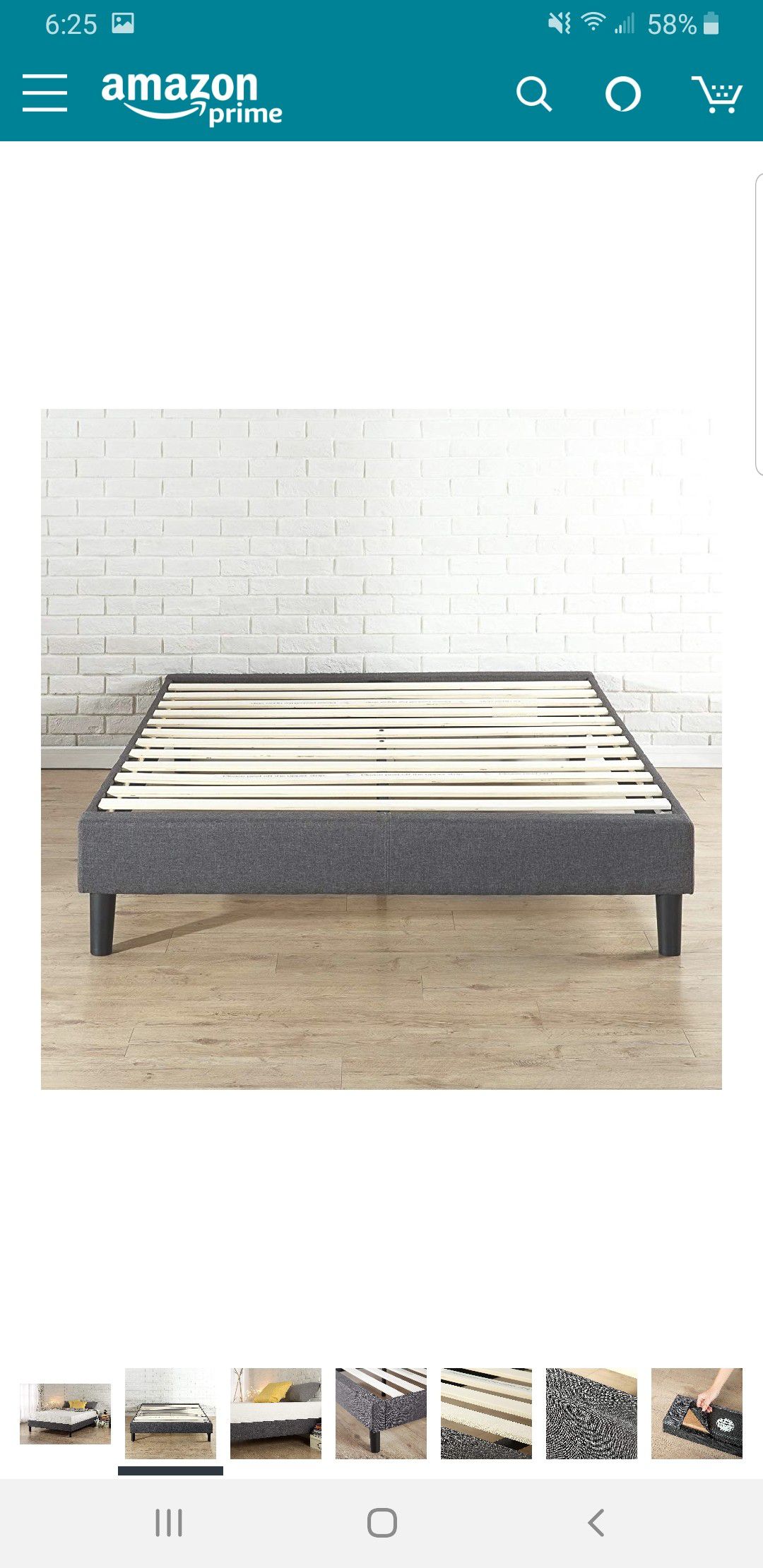 Full size upholstered platform bed frame..BRAND NEW.. CAN DELIVER