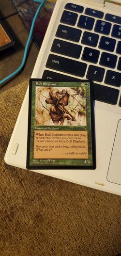 Bull elephant magic card