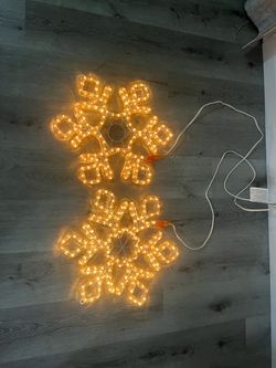 Vintage 2004 Home Accents Snowflake Rope Lights – 18”