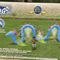 Giant Sea Serpent Kids Inflatable Sprinkler