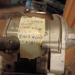 Kubota starter 12 volt 17(contact info removed)4