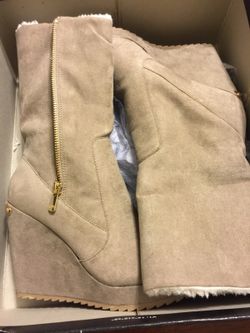 Brand New Juicy Couture wedges boots