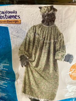 Big Bad Wolf Grandma  Adult Halloween Costume