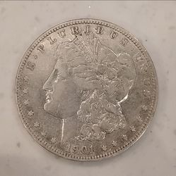 1901 O Morgan Silver Dollar Coin