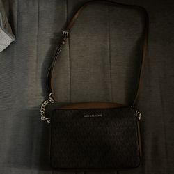 MICHAEL KORS Jet Set Large Printed Logo Crossbody Bag