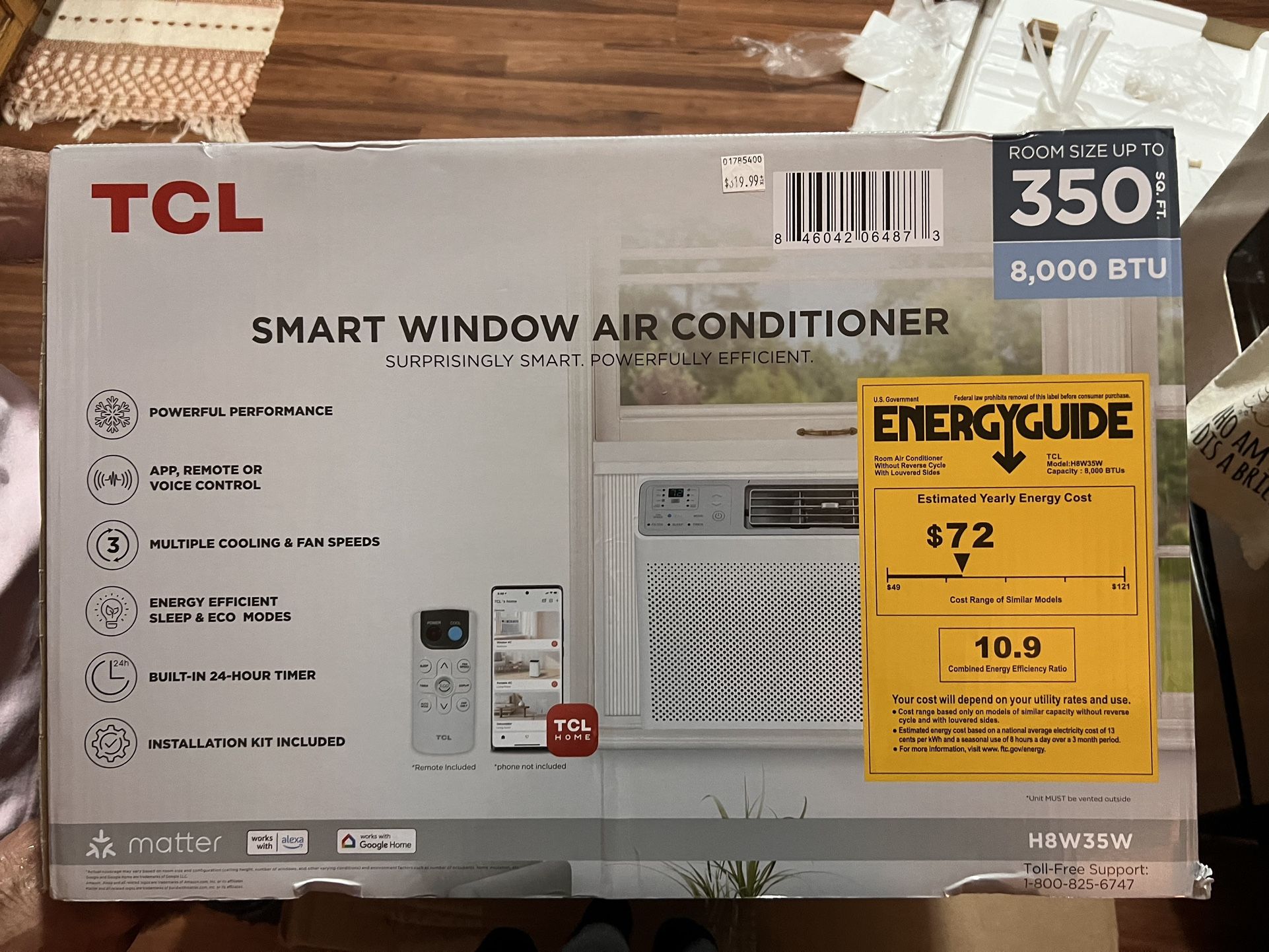 8000 BTU Window AC - LIKE NEW, USED ONLY FOR A FEW DAYS