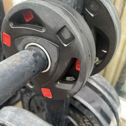 Pesas Con Barra Olímpica 