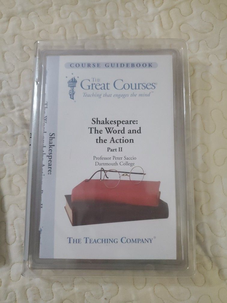 Great Courses Shakespeare Teaching Company Part 2-4 DVD Africa