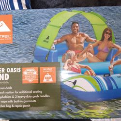 Ozark Trail Summer Oasis 4-Person Inflatable Island 10' x 6' x 23 inch