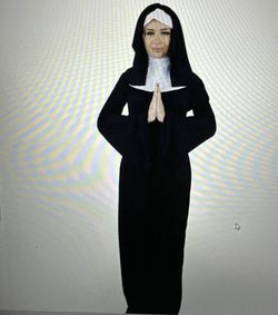 Nun Costume for Halloween + 2 accessories 