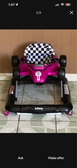 LIKE NEW CAR RACE BABY ACTIVITY WALKER 3 IN 1