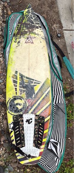 Used Shortboard Surfboard with Board Bag