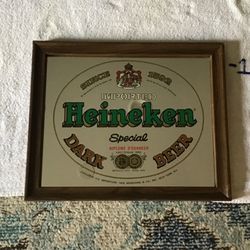 Heineken Framed Bar Mirror