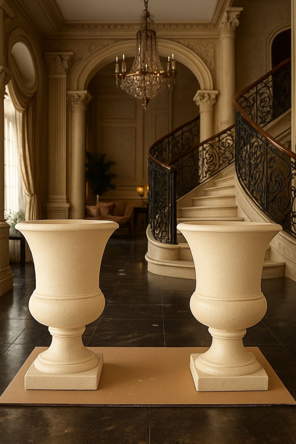 (2) Huge flower vases - $150