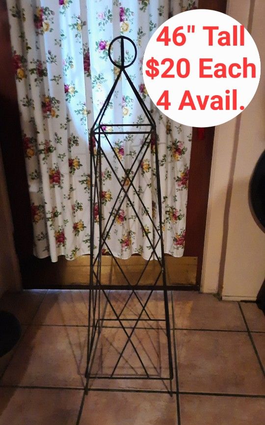 Heavy Duty Iron Plant Cages. $20 Each Or $250 For All 14 Pieces. See Pics