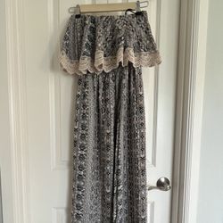 Womens Clothes Boho Bohemian Longaxo Dress Size M sundress