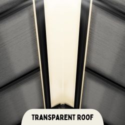 XWT013-1 8*10ft resin plastic storage shed for backyard garden big spire Tool storage