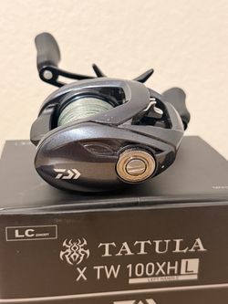 Daiwa Tatula X TW 100XHL Baitcast Reel Size 100 8.1:1 Left 30lbs braid