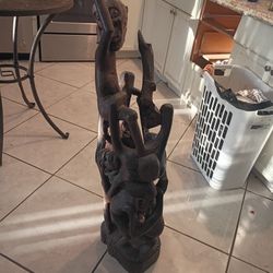 Hand Carved African Statue