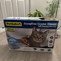 ScoopFree Crystal Classic Self-cleaning Litter Box