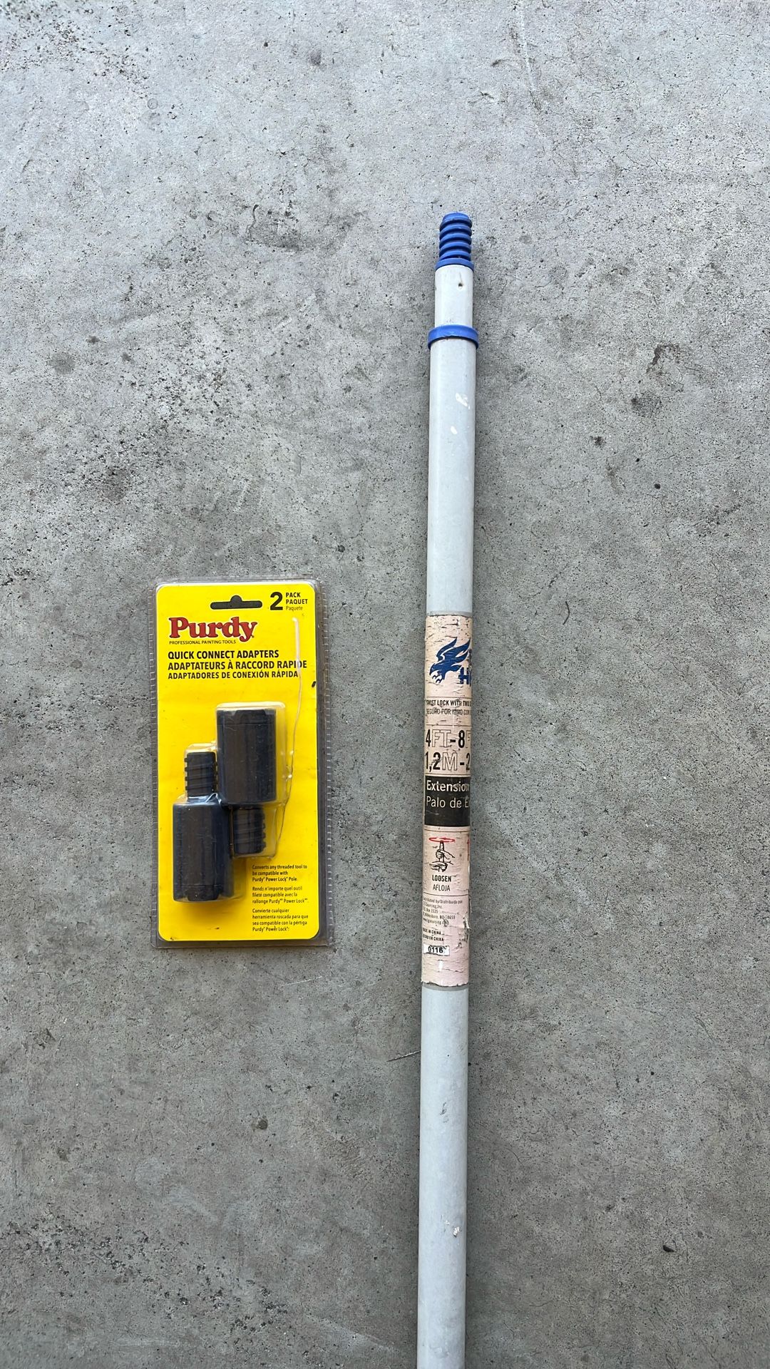 Quick Connect Adapters With Extension Pole 4ft-8ft Tool