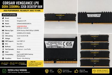 Corsair Vengeance LPX 32GB DDR4 3200MHz CL16 Desktop RAM – Tested – $160 EHere's a professional listing you can use:
Corsair Vengeance LPX DDR4 Deskto