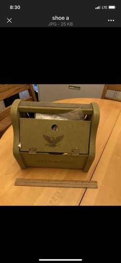 Vintage Shoeshine kit (stuffed full!)