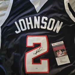 Atlanta Hawks Joe Johnson Autographed Jersey