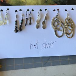 Silver And Other Earrings 