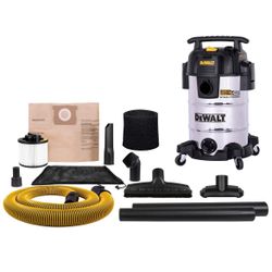 DeWalt 8-Gallon 4 HP Stealthsonic Quiet Stainless Steel Wet Dry Vacuum @753