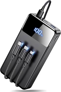 Brand new in box LILIO Portable Charger Power Bank，60,000mAh Battery Pack, 22.5W Power Bank Fast Charging with USB Cable, Phone Charger for iPhone 17/