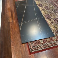 FREE Modern Black Table Top – 71” x 31.5” – Great Condition!
