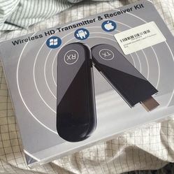 4K Wireless HDMI Transmitter and Receiver 100FT, Plug&Play Portable 2.4G/5G Wireless HDMI Extender