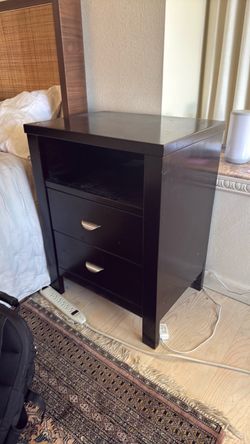 Black nightstand good condition