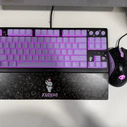 Kuromi Razer Lightup Keyboard AND Mouse
