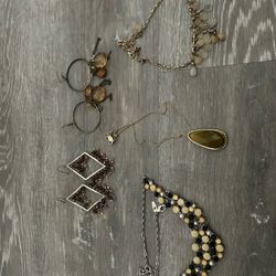 Jewelry Set (2 Earrings and 3 Necklaces)