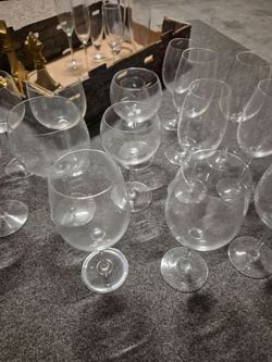 22 Mixed Wine Champagne Beer Glasses
