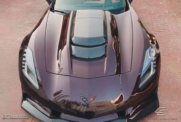 Blemished 2014-2019 Chevrolet Corvette C7 Carbon Creations ZR1 Look Hood -1 Piece