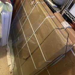 42” Square Beveled Coffee Table/table Top Glass