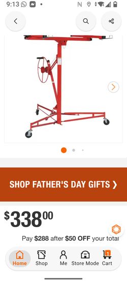 Deluxe drywall panels hoist