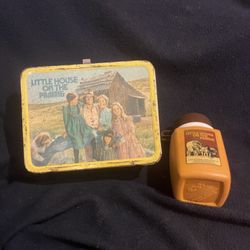 Rare! Little House On The Prairie Lunchbox And Thermos