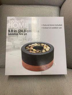new in the box table top fire pit