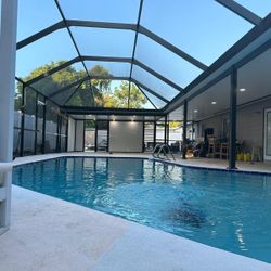 Terraza Insulado Con Jaula De Piscina Todo En Aluminio Nuevo