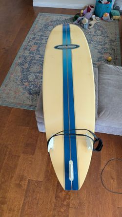 Surfboard with Bruce jones 8'0 longboard