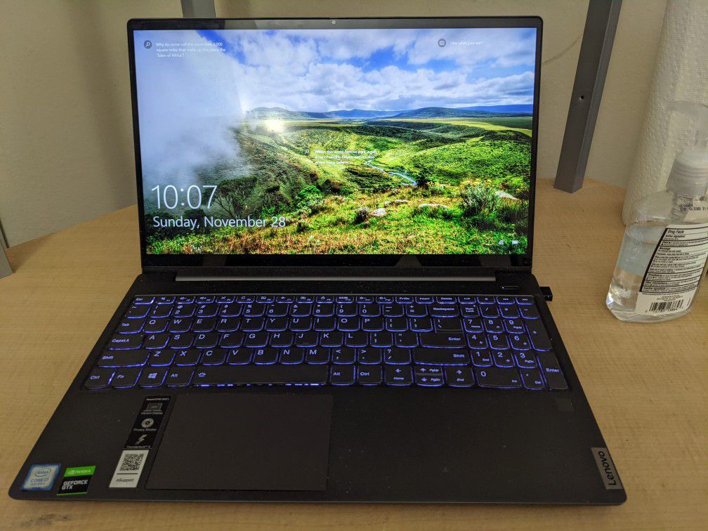Crack On Sceeen- Lenovo - IdeaPad S740-15IRH Touch 15.6" 4K Ultra HD With HDR Laptop  - NVIDIA GeForce GTX 1650 - 1TB SSD