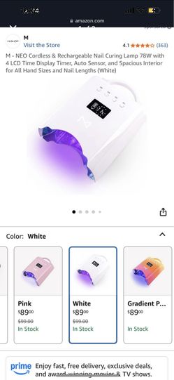 NEO Cordless & Rechargeable Nail Curing Lamp 78w