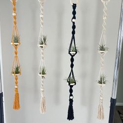 Macrame Double Airplant Hangers / Christmas Gifts 