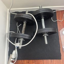 Old School Adjustable dumbbells set 200lbs