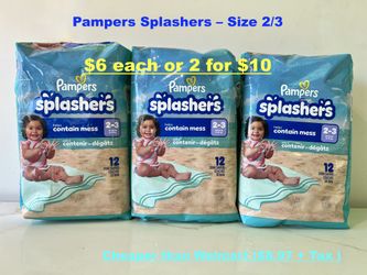 Pampers Splashers Swim Diapers – Size 2/3 (12 ct)