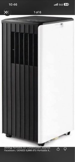 Denbig 8,000 BTU Portable Air Conditioner (Black) - NEW in Strapped Box